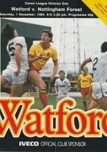 Watford v Nottingham Forest 01-Dec-1984