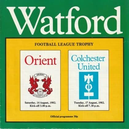 Watford v Leyton Orient   04-Aug-1982