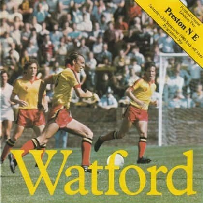 Watford v Preston North End 13-Sep-1980