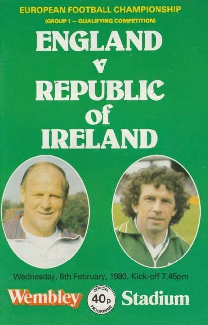 England v Republic of Ireland  06-Feb-1980