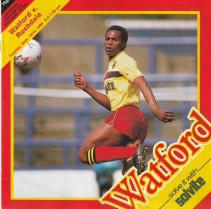 Watford v Rochdale 23-Sep-1986