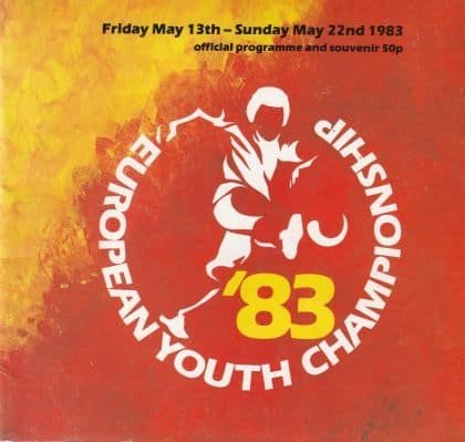 European Youth Championship 1983 - Final stages programme 13-22-May-1983
