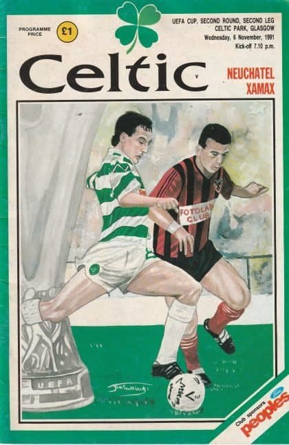 Glasgow Celtic v Neuchatel Xamax 06-Nov-1991