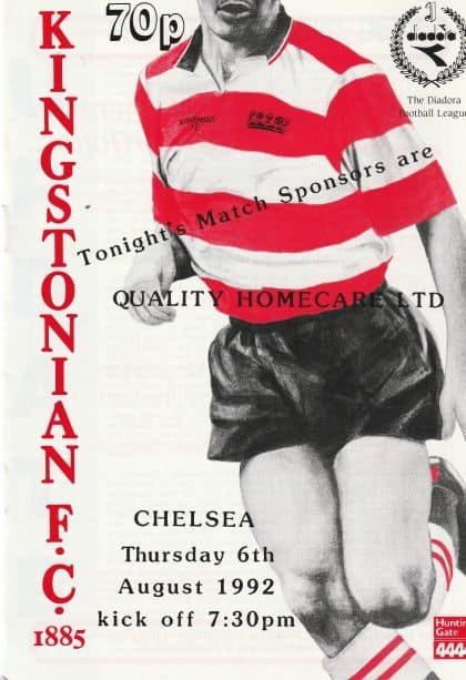 Kingstonian v Chelsea 06-Aug-1992