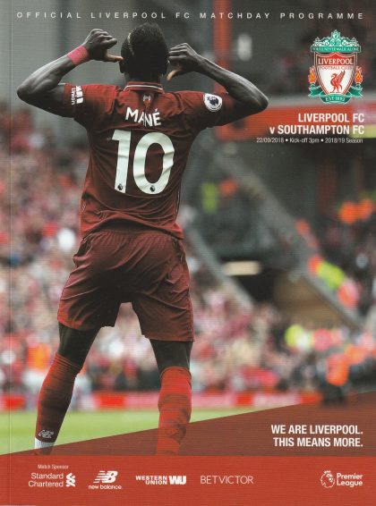 Liverpool v Southampton  22-Sep-2018
