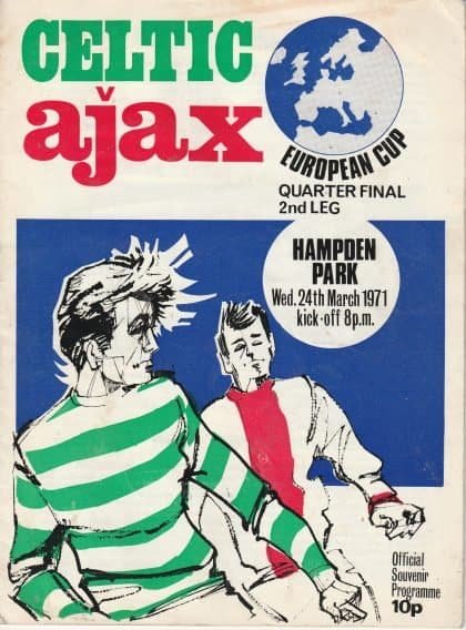 Glasgow Celtic v Ajax Amsterdam 24-Mar-1971