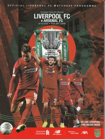 Liverpool v Arsenal  30-Oct-2019
