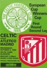 Glasgow Celtic v Atletico Madrid  02-Oct-1985