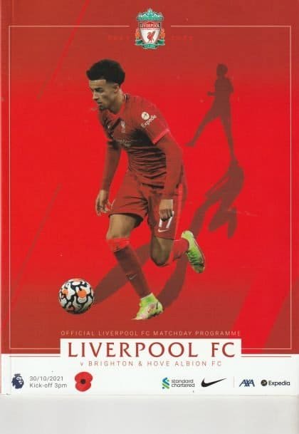 Liverpool v Brighton and Hove Albion  30-Oct-2021