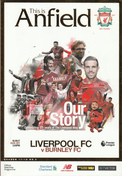 Liverpool v Burnley   16-Sep-2017