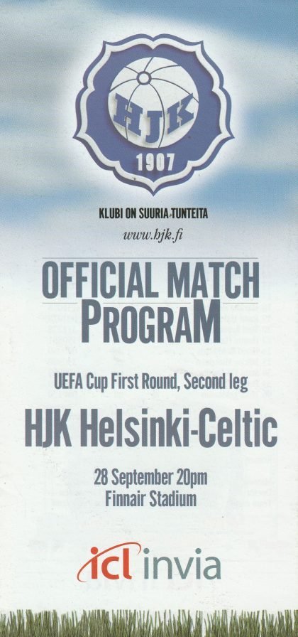 HJK Helsinki v  Glasgow Celtic 28-Sep-2000