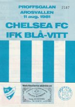 IFK Blå Vitt v Chelsea   11-Aug-1981
