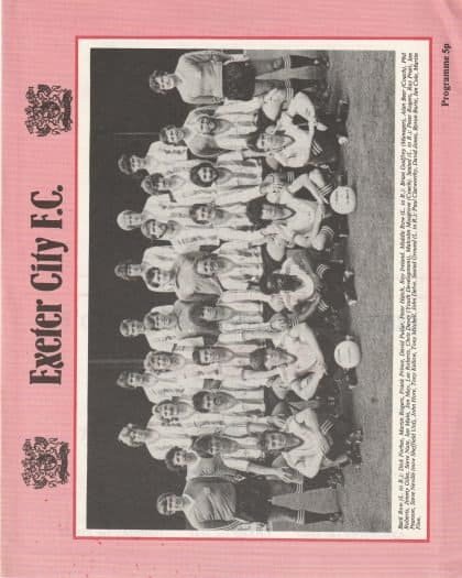 Exeter City V Chelsea   21-Aug-1981