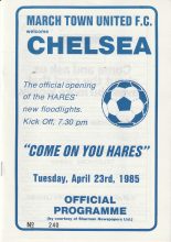 March Town United v Chelsea   23-Apr-1985