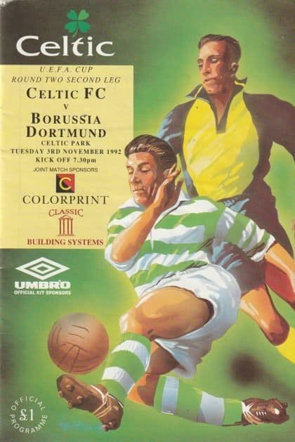 Glasgow Celtic v Borussia Dortmund    03-Nov-1982