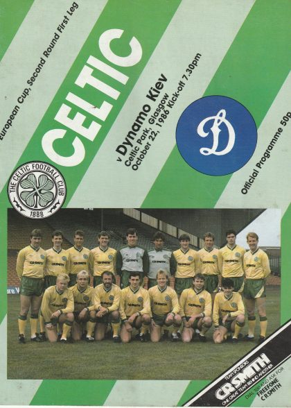 Glasgow Celtic v Dynamo Kiev   22-Oct-1986