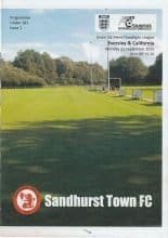Sandhurst Town u18 v Eversley & California u18  21-Sep-2015