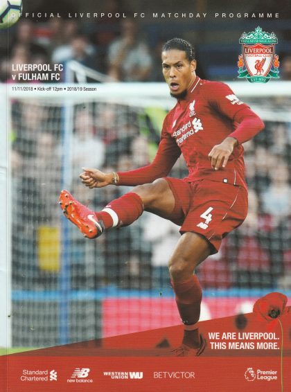 Liverpool v Fulham 11-Nov-2018