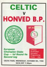 Glasgow Celtic v Honved  05-Oct-1988