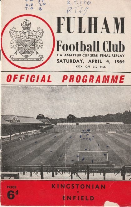 Kingstonian v Enfield 04-Apr-1964