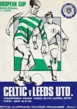 Glasgow Celtic v Leeds United 15-Apr-1970