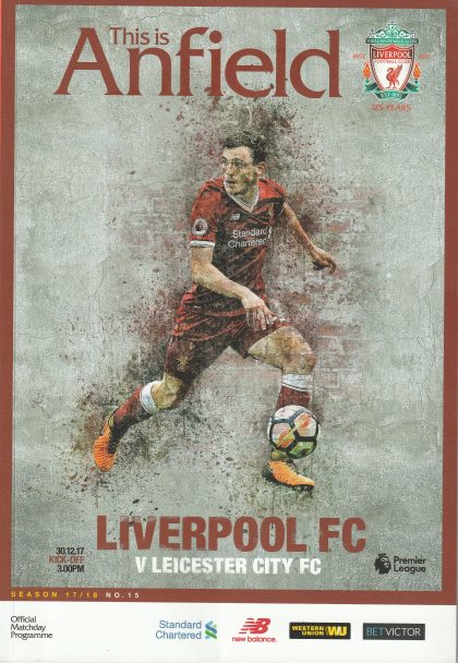 Liverpool v Leicester City 30-Dec-2017