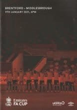 Brentford v Middlesbrough  09-Jan-2021