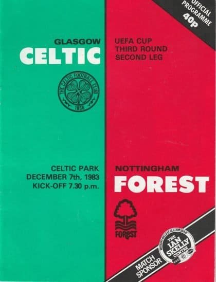 Glasgow Celtic v Nottingham Forest   07-Dec-1983