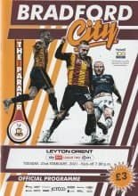 Bradford City v Leyton Orient 23-Feb-2021