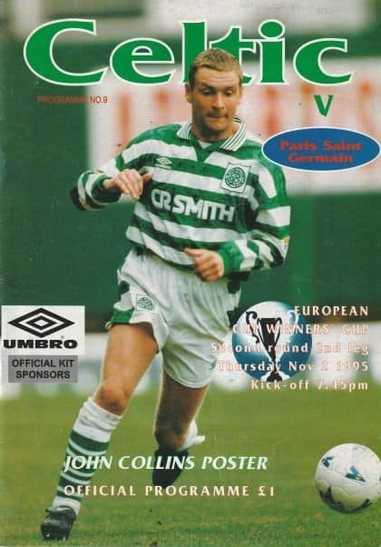 Glasgow Celtic v Paris St Germain  02-Nov-1995
