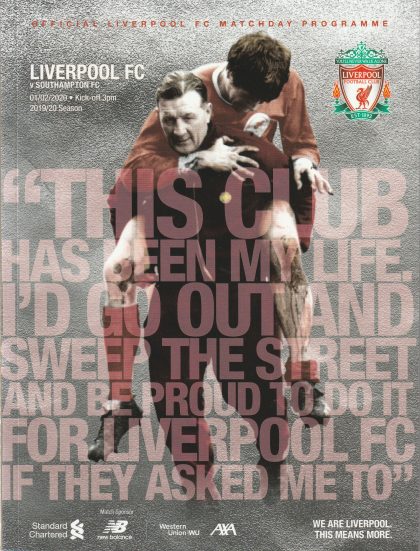 Liverpool v Southampton  01-Feb-2020