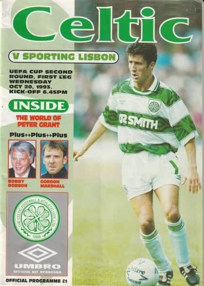 Glasgow Celtic v Sporting Lisbon   20-Oct-1993