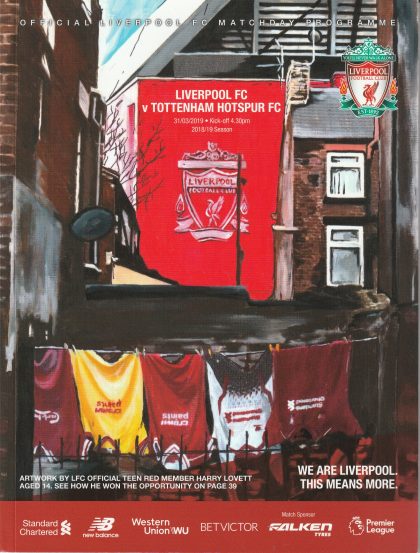 Liverpool v Tottenham Hotspur  31-Mar-2019