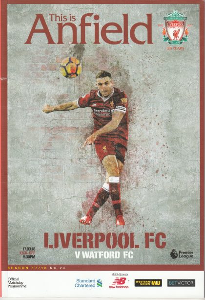 Liverpool v Watford  17-Mar-2018