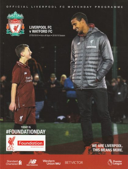 Liverpool v Watford  27-Feb-2019