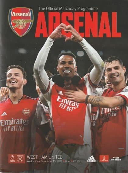 Arsenal v West Ham United  15-Dec-2021