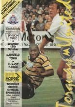 Torquay United v Mansfield Town 15-Oct-1994