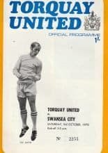 Torquay United v Swansea City 03-Oct-1970