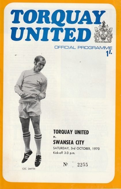 Torquay United v Swansea City 03-Oct-1970