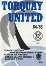 Torquay United v Northampton Town 06-May-1985