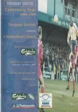 Torquay United v Cheltenham Town 18-Dec-1999
