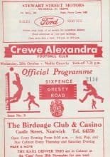 Crewe Alexandra v Notts County 25-Oct-1967