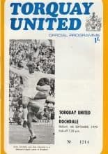 Torquay United v Rochdale  04-Sep-1970