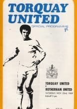 Torquay United v Rotherham United 22-Nov-1969