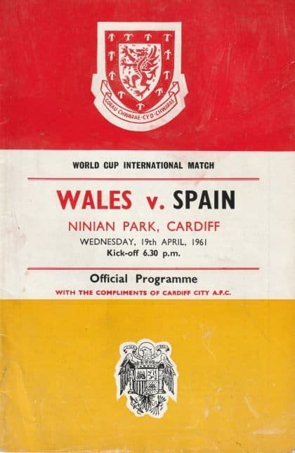 Wales v Spain  19-Apr-1961