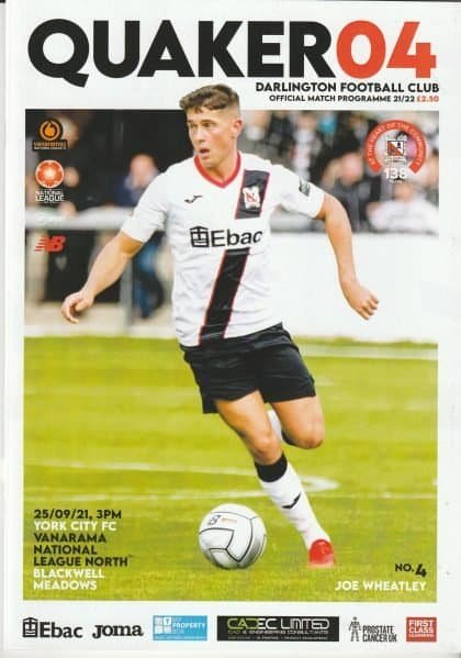 Darlington v York City 25-Sep-2021