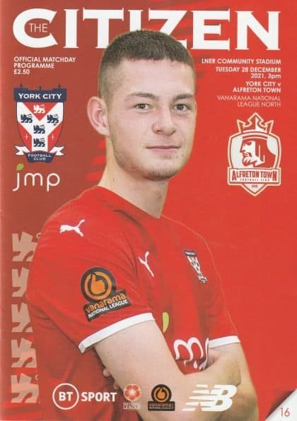 York City v Alfreton Town  28-Dec-2021