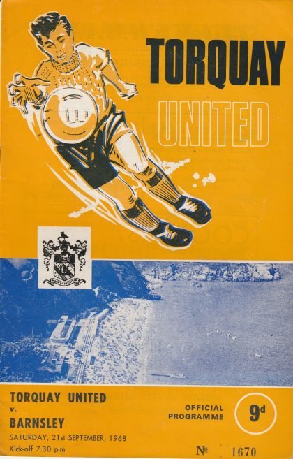 Torquay United v Barnsley 21-Sep-1968