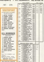Southport v AFC Bournemouth 10-Oct-1975