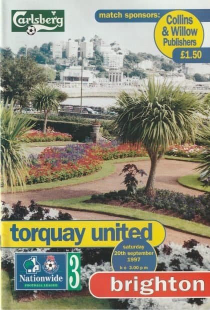 Torquay United v Brighton & Hove Albion  20-Sep-1997